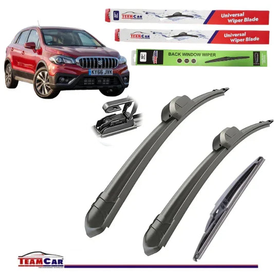 Ștergătoare TeamCar® Suzuki SX4 S-Cross (2013–prezent) – Set Complet Flat - 221.ro