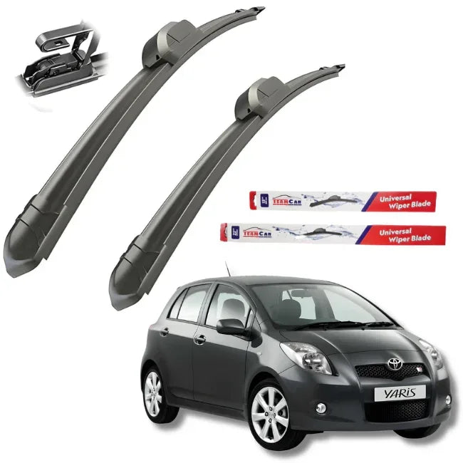 Ștergătoare TeamCar® Toyota Yaris II (2005–2011) – Set față Flat - 221.ro