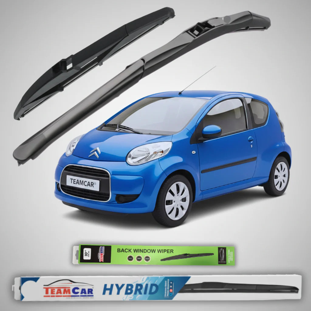 Ștergătoare Hibride TeamCar® Citroen C1 Facelift 3 uși (2009–2012) | Set Complet