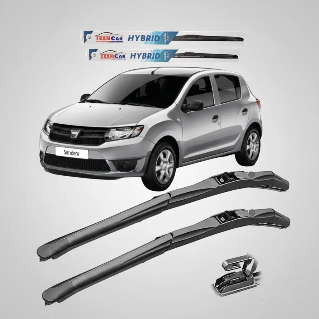 Ștergătoare Dacia Sandero II (2012–2020) TeamCar® – Set față Hybrid - 221.ro