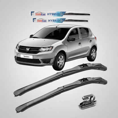 Ștergătoare Dacia Sandero II (2012–2020) TeamCar® – Set față Hybrid - 221.ro