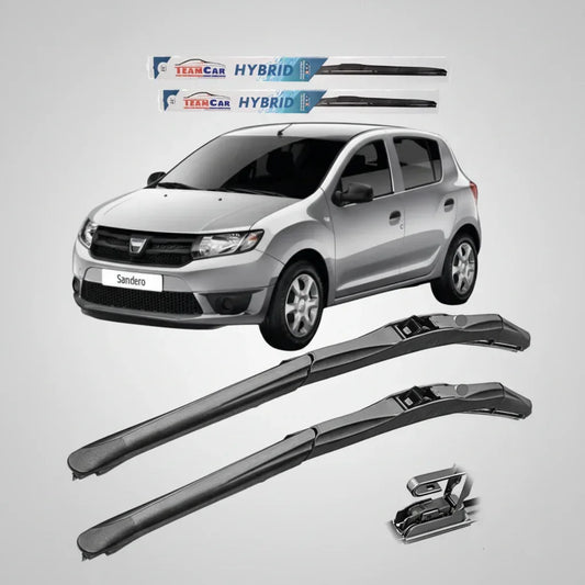 Ștergătoare Dacia Sandero II (2012–2020) TeamCar® – Set față Hybrid - 221.ro