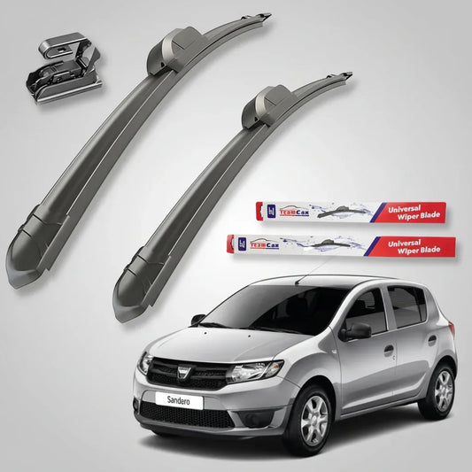 Ștergătoare Dacia Sandero II (2012–2020) TeamCar® – Set față Flat - 221.ro