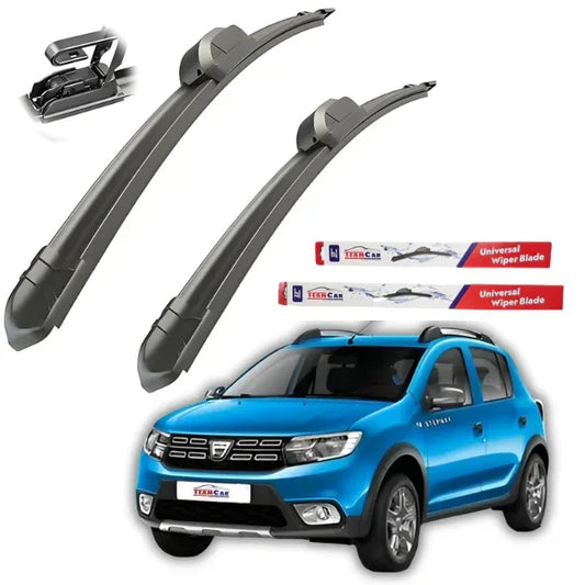Ștergătoare Dacia Sandero II Stepway (2012–2020) TeamCar® – Set față Flat - 221.ro