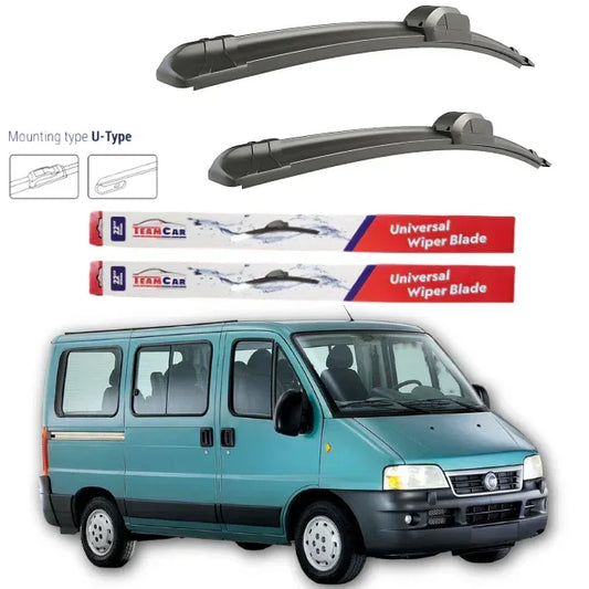 Set stergătoare Fiat Ducato 2002-2006 Flat – Set față - 221.ro