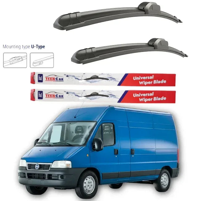 Set stergătoare Fiat Ducato VAN 2002-2006 Flat – Set față - 221.ro
