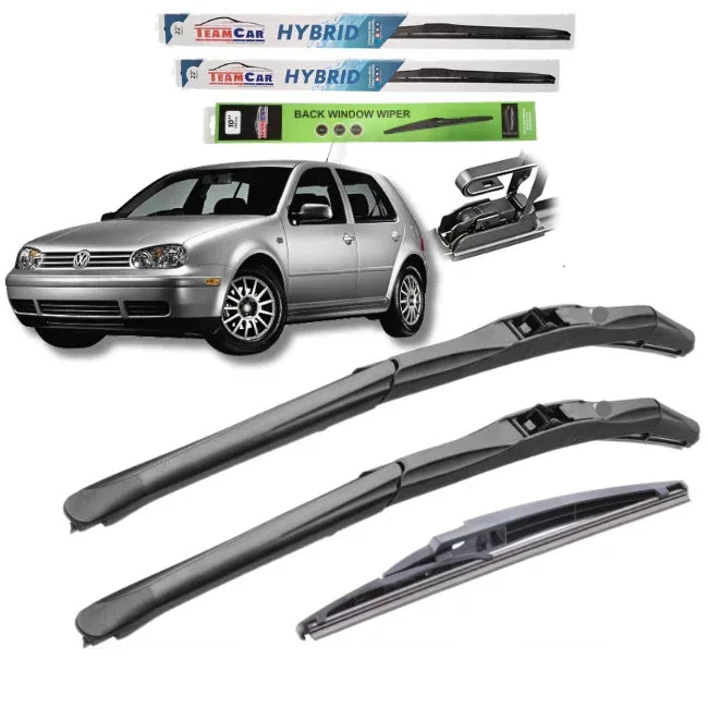 Ștergătoare TeamCar® Volkswagen Golf 4, Mk4 (1997–2003) – Set Complet Hybrid - 221.ro