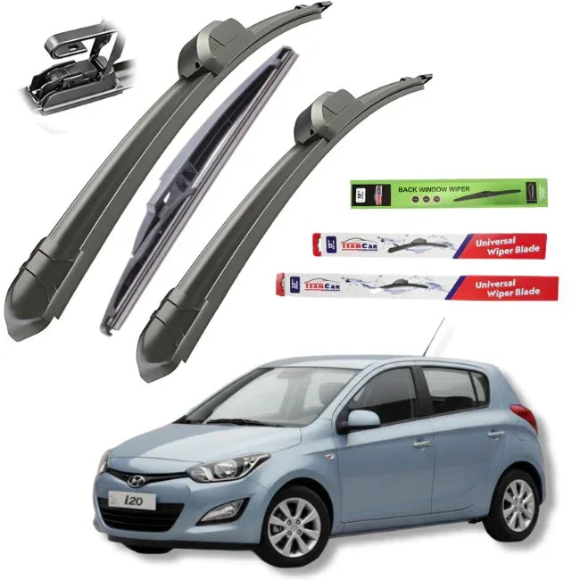 Ștergătoare TeamCar® Hyundai i20 I (2008–2014) – Set Complet Flat - 221.ro