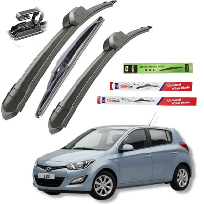 Ștergătoare TeamCar® Hyundai i20 I (2008–2014) – Set Complet Flat - 221.ro