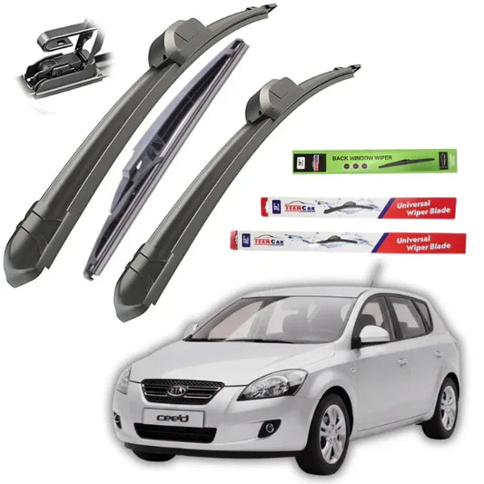 Ștergătoare Kia Ceed I (2006–2009) TeamCar® – Set Complet Flat - 221.ro