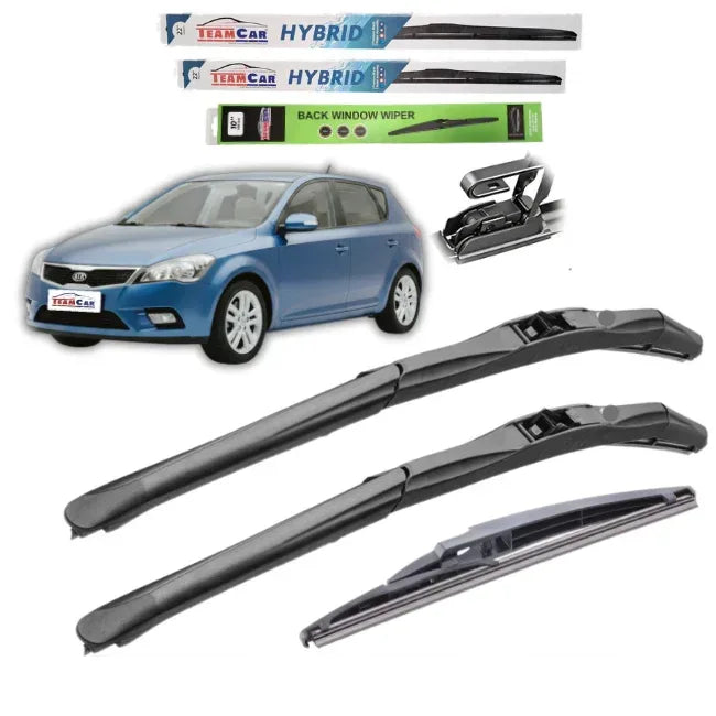 Ștergătoare Kia Ceed I (2009–2012) TeamCar® – Set Complet Hybrid - 221.ro