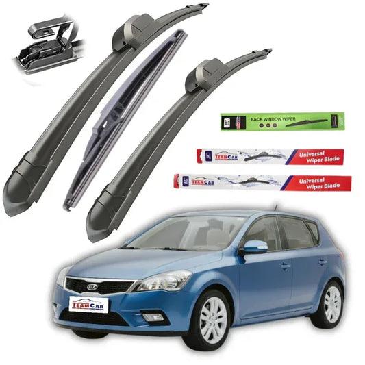 Ștergătoare Kia Ceed I (2009–2012) TeamCar® – Set Complet Flat - 221.ro