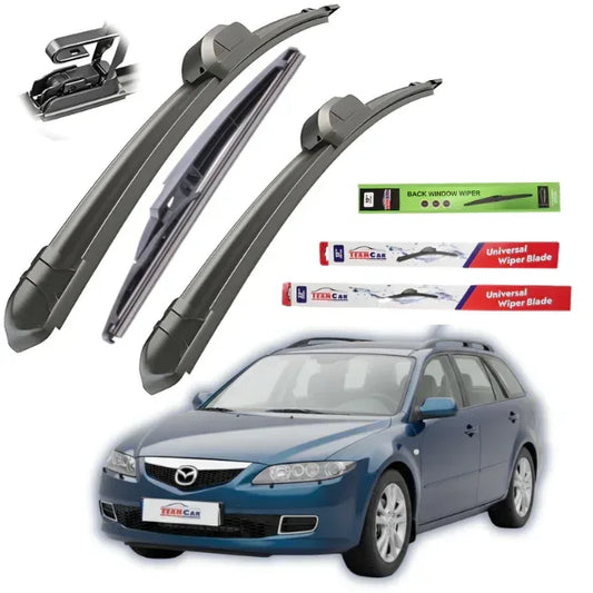 Ștergătoare Mazda 6 Wagon GY (2002–2008) – Set Complet Flat - 221.ro
