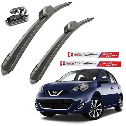 Ștergătoare Nissan Micra K13 (2010–2016) TeamCar® – Set față Flat - 221.ro