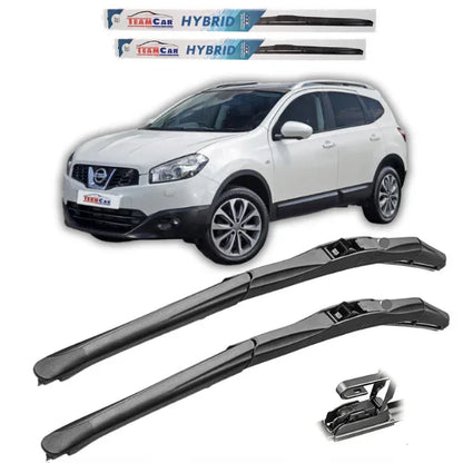 Ștergătoare Nissan Qashqai J10 TeamCar® (2007–2013) – Set față Hybrid - 221.ro