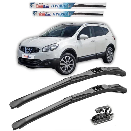 Ștergătoare Nissan Qashqai J10 TeamCar® (2007–2013) – Set față Hybrid - 221.ro