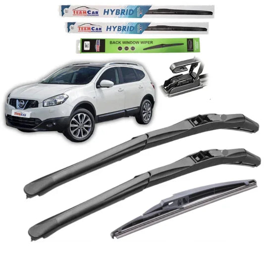 Ștergătoare Nissan Qashqai J10 TeamCar® (2007–2013) – Set Complet Hybrid - 221.ro