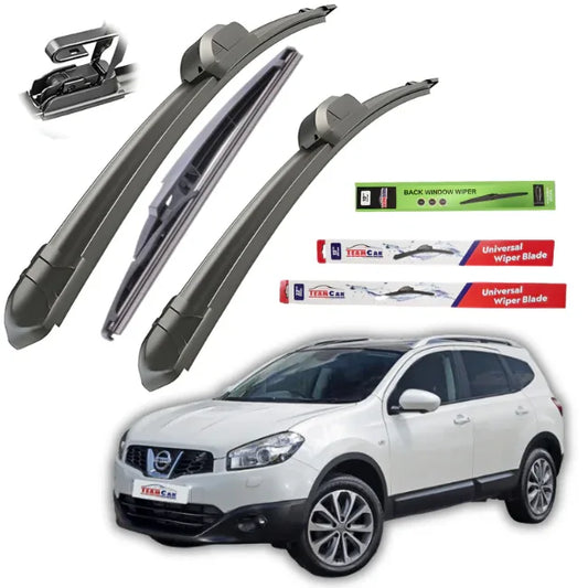 Ștergătoare Nissan Qashqai J10 TeamCar® (2007–2013) – Set Complet Flat - 221.ro