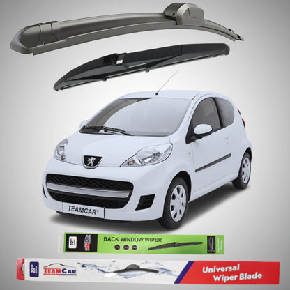 Ștergătoare Peugeot 107 3 uși Facelift (2009–2012) Flat | Set Complet – TeamCar®
