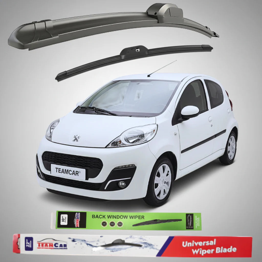 Ștergătoare Peugeot 107 5 uși Facelift II (2012–2014) Flat | Set Complet – TeamCar®