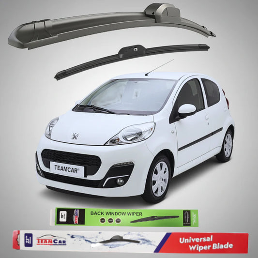 Ștergătoare Peugeot 107 5 uși Facelift II (2012–2014) Flat | Set Complet – TeamCar®