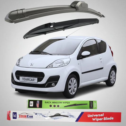 Ștergătoare Peugeot 107 3 uși Facelift II (2012–2014) Flat | Set Complet – TeamCar®