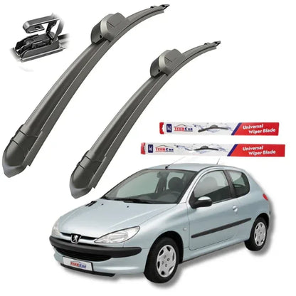 Ștergătoare Peugeot 206 (1998–2012) Hatchback (3 uși) – Set față Flat - 221.ro