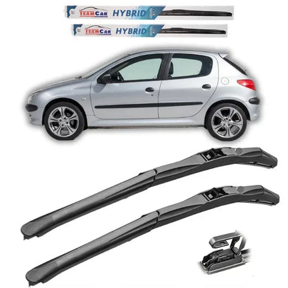 Ștergătoare Peugeot 206 (1998–2012) Hatchback (5 uși) – Set față Hybrid - 221.ro