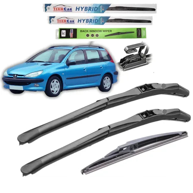Ștergătoare Peugeot 206 (1998–2012) SW (break) – Set Complet Hybrid - 221.ro