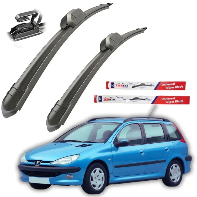 Ștergătoare Peugeot 206 (1998–2012) SW (break) – Set față Flat - 221.ro