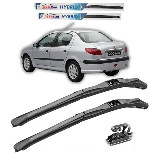 Ștergătoare Peugeot 206 (1998–2012) Sedan – Set față Hybrid - 221.ro