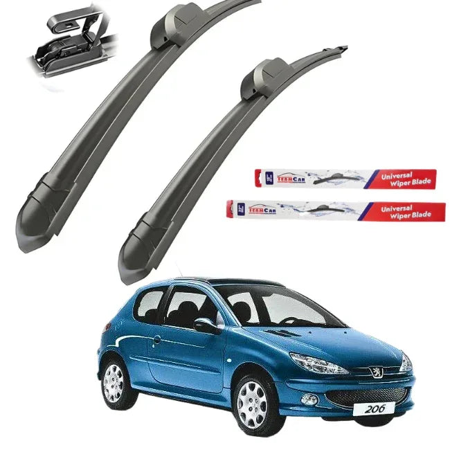 Stergatoare Peugeot 206 (1998–2012) TeamCar® Flat – Set fata - 221.ro