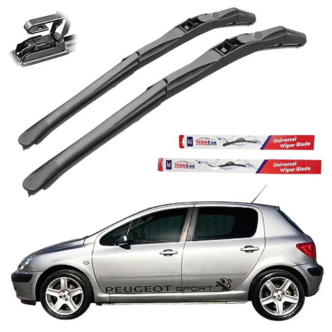 Stergatoare Peugeot 307 Hatchback (2001–2008) TeamCar® Hybrid – Set fata - 221.ro