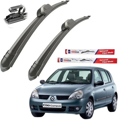 Stergatoare Renault Clio II (1998–2012) TeamCar® Flat – Set fata - 221.ro