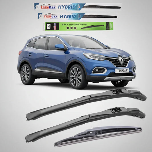 Ștergătoare Renault Kadjar (2015–2017) TeamCar® – Set Complet | Hybrid