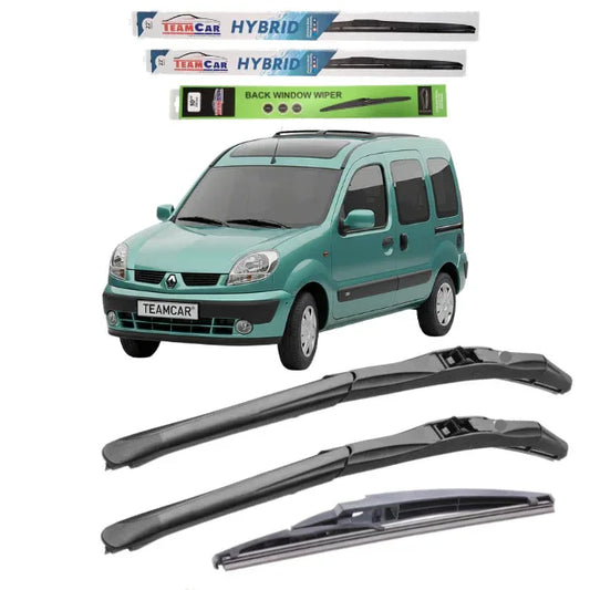 Ștergătoare Renault Kangoo I Facelift (2003–2008) TeamCar® – Set Complet | Hybrid