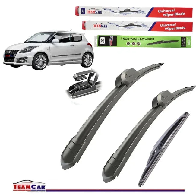 Ștergătoare TeamCar® Suzuki Swift V (FZ/NZ, 2010–2017) – Set Complet Flat - 221.ro