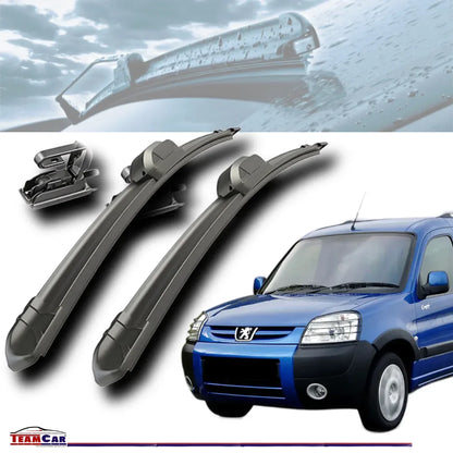 Set stergătoare Peugeot Partner I (1996–2008) TeamCar® Flat – Set față - 221.ro
