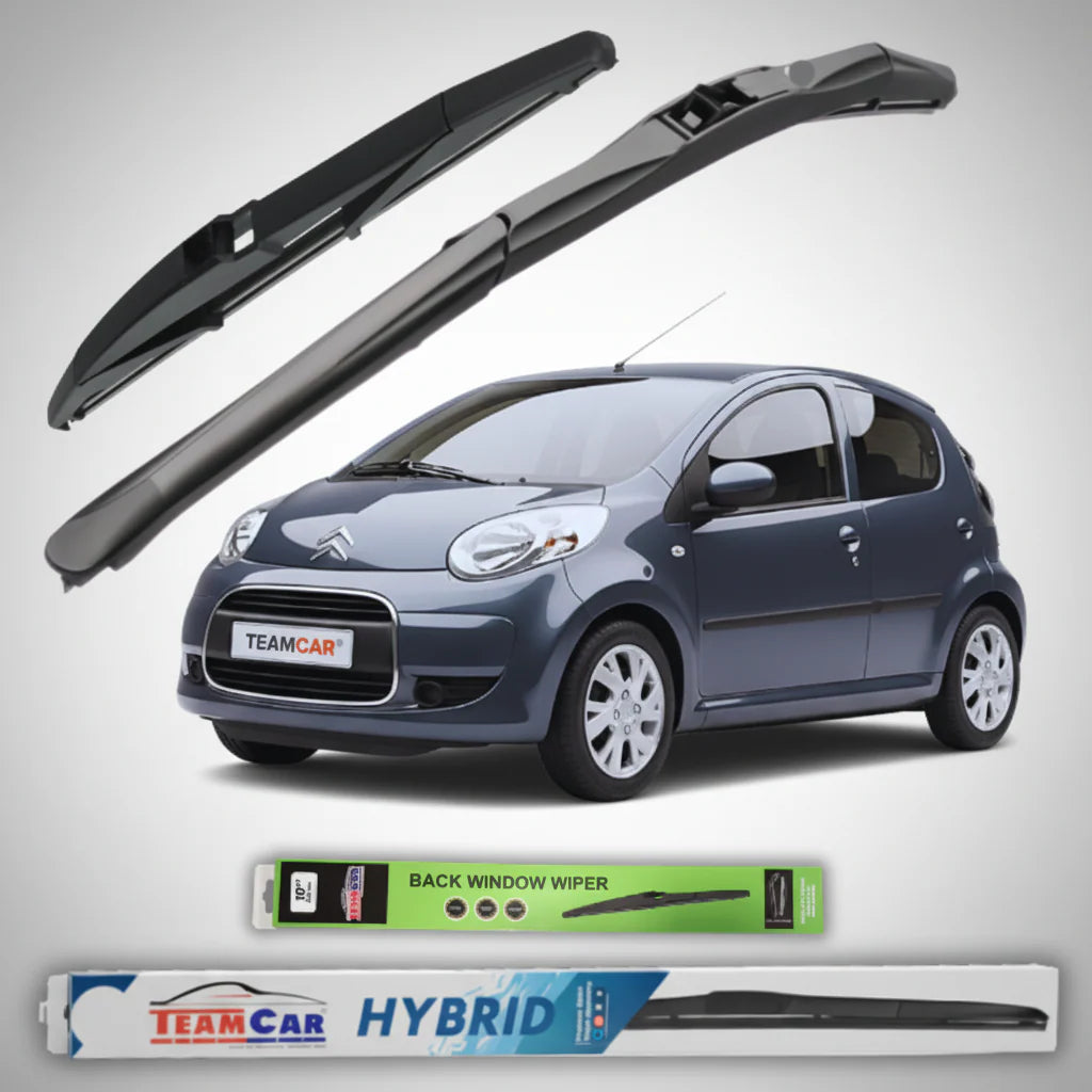 Ștergătoare Hibride TeamCar® Citroen C1 Facelift 5 uși (2009–2012) | Set Complet