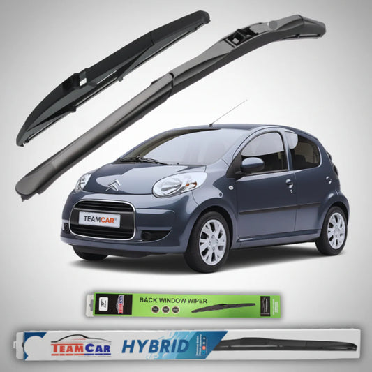 Ștergătoare Hibride TeamCar® Citroen C1 Facelift 5 uși (2009–2012) | Set Complet