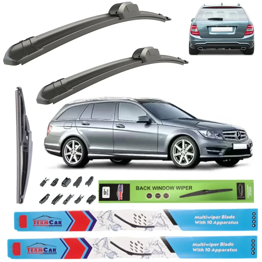 Ștergătoare TeamCar® Mercedes C-Class T-Model S204 (break) (2007–2014) – Set Complet - 221.ro