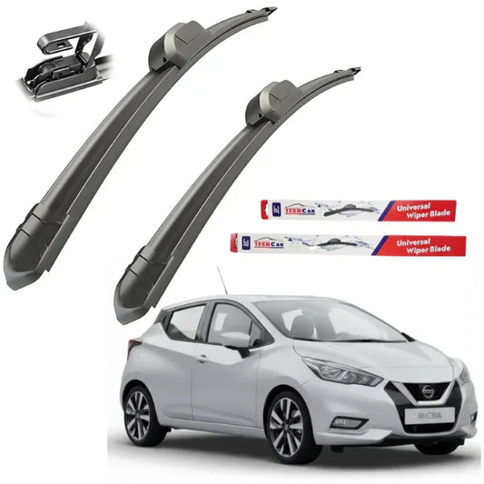 Ștergătoare Nissan Micra K14 (2017–2023) TeamCar® – Set față Flat - 221.ro