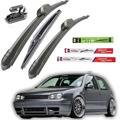 Ștergătoare TeamCar® Volkswagen Golf 4 - 3 usi (1997–2003) – Set Complet Flat - 221.ro