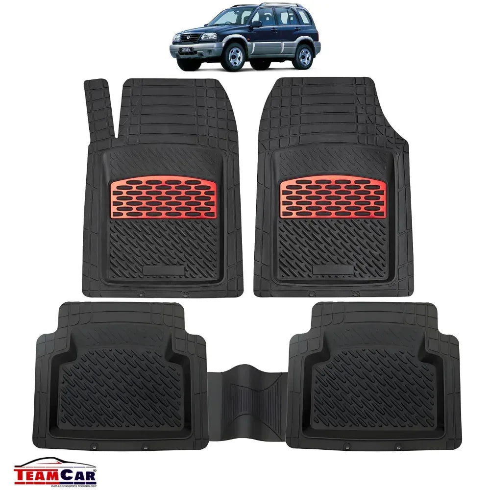 Suzuki Grand Vitara 1 Covorase Auto TeamCar® Tip Tăviță Compatibile (1998–2005) - Suv Red - 221.ro