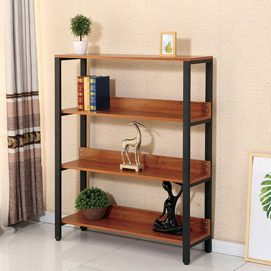 Biblioteca cu 3 polite, Naimeed T4-100, Negru/Cires Locarno