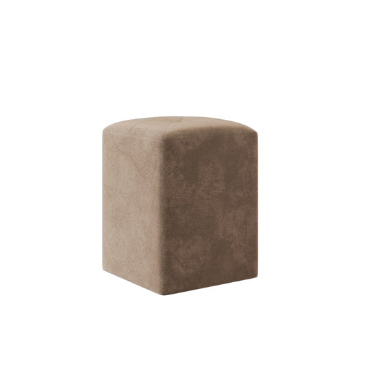 Taburet Tapitat haaus Talin, Bej, Stofa, L 35 x l 35 x H 45 cm