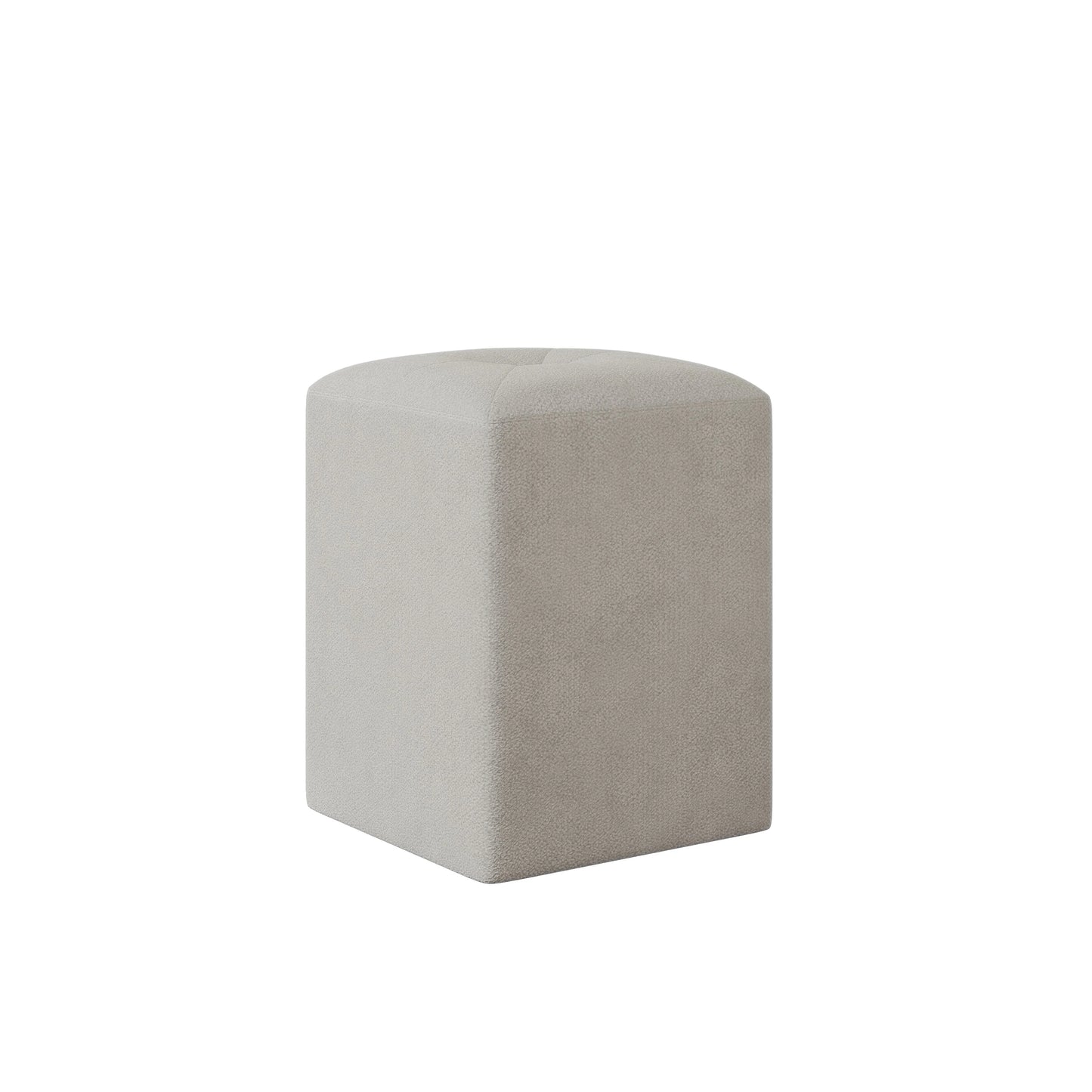 Taburet Tapitat haaus Talin, Gri, Stofa, L 35 x l 35 x H 45 cm