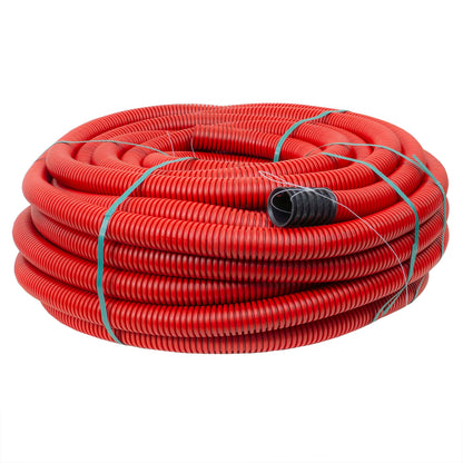 Tub flexibil tip copex, pentru protectie cablu, 50mm, 450N, 50ml, rosu / TCPE50