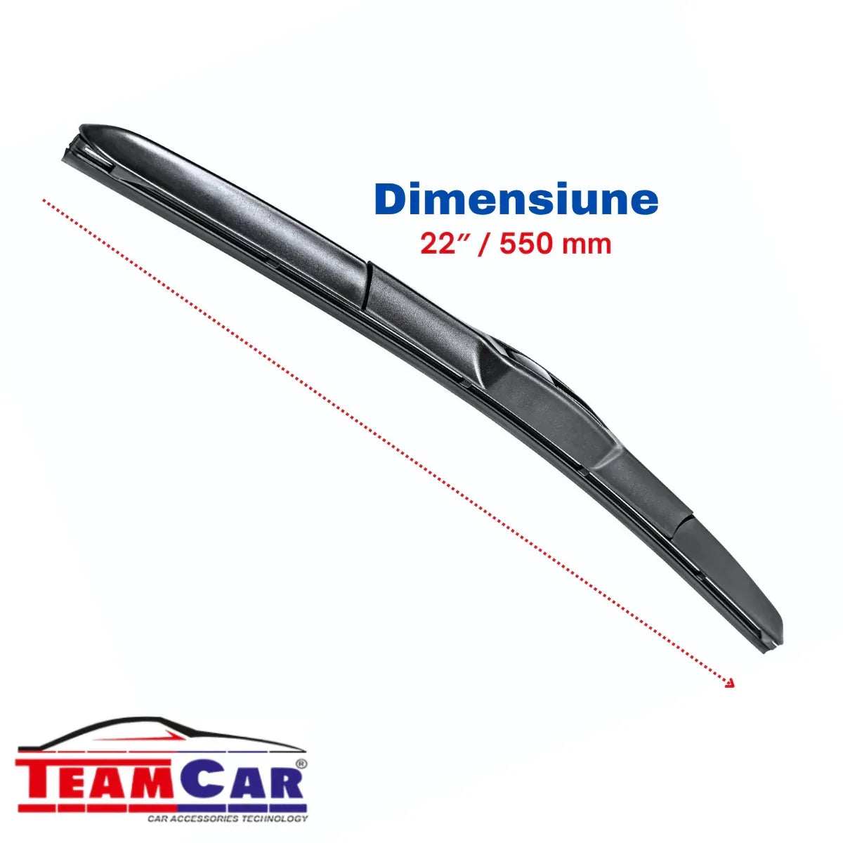 Ștergătoare TeamCar® Dacia Logan I (2004–2012) – Hybrid - Set față - 221.ro