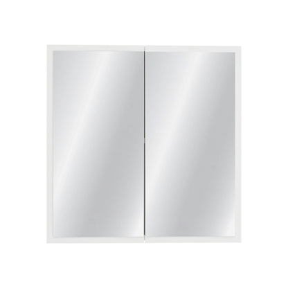 Corp Baie haaus Teno, Suspendat, Alb, cu oglinzi, 60 x 13 x 60 cm